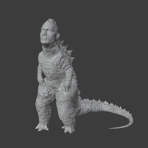 Rockzilla (The Rock + Godzilla) 3D model