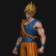 30.JPG STL file GOKU super saiyan v2 - Dragonball Super・3D print model to download