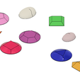 Gems 1.PNG STL file Steven Universe Cosplay Gem Set・3D printing design to download