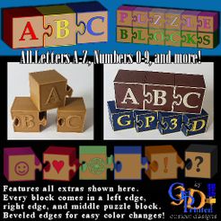 ABC-Puzzle-Blocks-IMG.jpg STL file ABC Puzzle Blocks with Letters Numbers and More・3D printer model to download