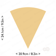 1-7_of_pie~9.5in-cm-inch-cookie.png Slice (1∕7) of Pie Cookie Cutter 9.5in / 24.1cm