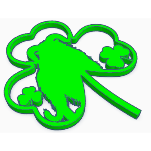 Ozark Howler Cryptid Silhouette - 3D Print & Laser Cut (STL, SVG, OBJ)