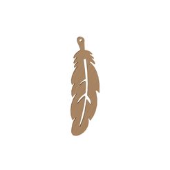 Pióro.jpg STL file Feather pendant - brelok - hanging - keychain・3D printer model to download
