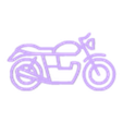 Cafe Racer v1.stl Cafe Racer Motorcycle Decoration - 2D Art