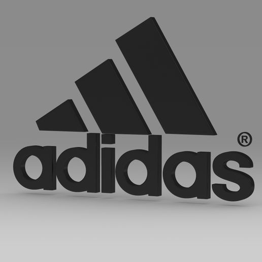 adidas logo - 3D model önizlemesi