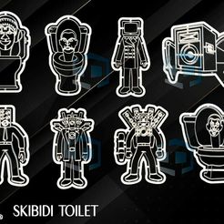 STL file rainbow friends/skibidi toilet 🌈・3D printing template to  download・Cults