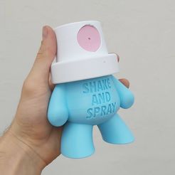 20221228_160105.jpg STL file spray paint can toys SKILL WORKS fat cap・3D printing template to download