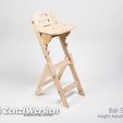 5f1e32e53a9da7cdba8903f98dfa832a_display_large.jpg Free STL file Height Adjustable Bar Stool cnc・Template to download and 3D print