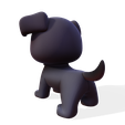 004.png Low-Poly Pup - Personnage de chien mignon pour le rigging et l'impression 3D