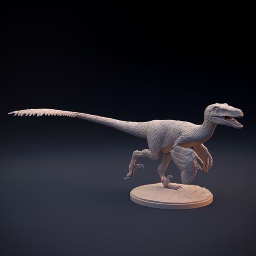 Velociraptor feathered 3D model