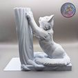 PXL_20230524_001046371.jpg Файл STL Подставка для книг "Кошка", декор полки・Шаблон для 3D-печати для загрузки
