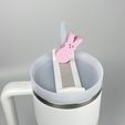 IMG_2089.jpg Bunny Straw Topper (set of 2), Peep Straw Charm, Stanley Tumbler Accessories