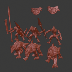 Leguan_Riders.png Free STL file Leguan Riders / Lizardmen Cavarly・Object to download and to 3D print, Ilhadiel