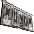 Wireframe-4.jpg Boiserie Classic Wall with Mouldings 09 Black