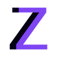 Z.STL Arial font - all CAPS - A through Z