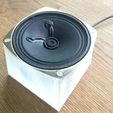gong.jpg Wifi Doorbell Gong Audio Player in 3W speaker box, REST interface and ESP32 microcontroller
