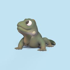 Cod1054-Iguana-1.jpg Fichier 3D Iguane・Plan pour imprimante 3D à télécharger
