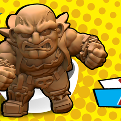 abobo.png Fichier STL gratuit Chibi Abobo・Modèle à télécharger et à imprimer en 3D