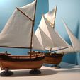 Ships13.jpg Wooden Sailing Ship (Alabaster) 28mm Tabletop Gaming Terrain