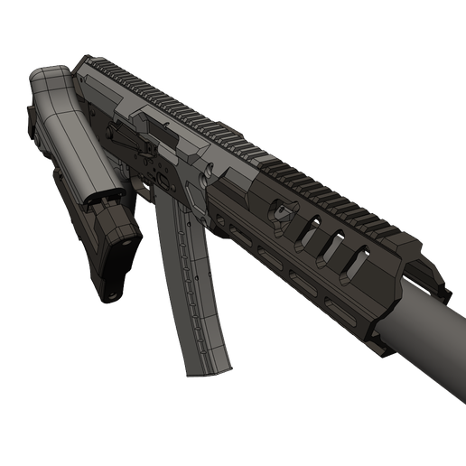 AK 🔫 147-KILO-300blk RAIL AK chassis -for CYMA .SRC sportline