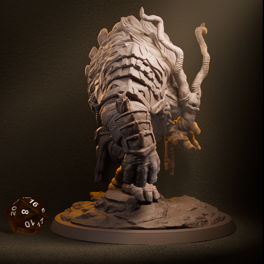👹 Behemoth/Monster RPG Miniature・ STL File for 3D printing・Cults