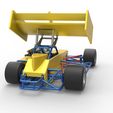 18.jpg Diecast Supermodified front engine Winged race car V2 Scale 1:25