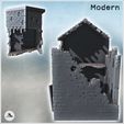 5.jpg Modern ruined house with damaged door and upper floor (8) - Modern WW2 WW1 World War Diaroma Wargaming RPG Mini Hobby
