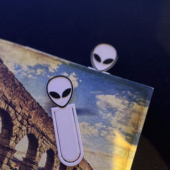 IMG_4271.png 3D-Datei ALIEN BOOKMARK・Modell für 3D-Drucker zum Herunterladen