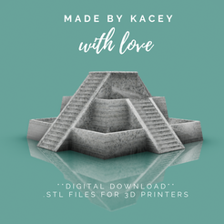 48.png STL-Datei 3D-Druckbare STL-Datei. Büro oder zu Hause 3 Tier Pflanzer für einen Sukkulentengarten, Moos Schüssel & verschiedene Pflanzen - Instant Download - Square・3D-druckbare Vorlage zum herunterladen
