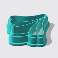 Art-Deco-Scallop-Shell-Fan-3.jpg Fichier 3D Eventail Art Déco à coquille festonnée // Découpeur d'argile // Sharpe Edge // Fichier STL numérique // 3 tailles・Objet imprimable en 3D à télécharger