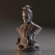 main02.jpg Bust of Liu Bei - Romance of the Three Kingdoms 3D print model