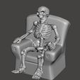 99ad423507f6266a11079f6898d24e63_display_large.JPG FWW - Fallout Wasteland Warfare Skeleton in Chair, Watching the world burn