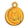 Medallion-04-000.jpg Fichier STL Porte-clés Lune porte-bonheur pendentif pendentif porte-clés m-04 3d-print et cnc・Objet imprimable en 3D à télécharger