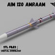 AIM-120-ETSY.png AIM-120 AMRAAM scale missile for RC aircraft