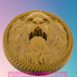 4.png ornament lion,3D MODEL STL FILE FOR CNC ROUTER LASER & 3D PRINTER