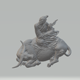 6.png Laozi riding a Cow 3D print model