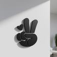 B7.png Friedenszeichen - Hand Herz Silhouette