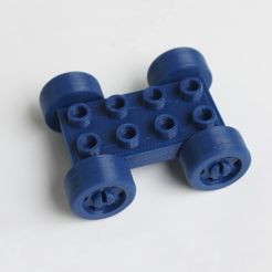 c2decbdc43f357c952a46338827f935d_preview_featured.JPG Free STL file Duplo Compatible Car Base 2 x 4・3D printer model to download, MixedGears