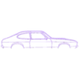 capri 1976.stl Wall Silhouette: Ford - capri 1976