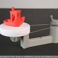 02_-_Smartphone_Photo_Studio_for_3DBenchy_and_tiny_stuff_main_image_turntable.JPG Free STL file Smartphone Photo Studio for #3DBenchy and tiny stuff・3D printer design to download