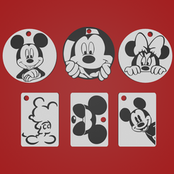 STL file Mickey Mouse earrings・3D printable model to download・Cults