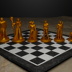 STL file Harry Potter Wizard Chess Board ♟️・3D printable design to  download・Cults
