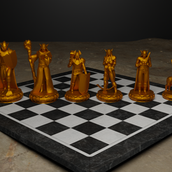 FIDE Chess Set by BeardedJester, Download free STL model