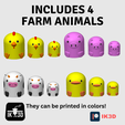 Pic-2024-03-17T175646.611.png Tic-Tac-Stack Farm Animals Board Game / 3MF Included