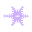 H.stl Snowflake ornaments with letters