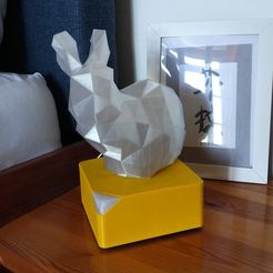 IMG_20190117_123746.jpg Low Polygon Rabbit Bedside lamp