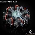 W670-Continetal.jpg CONTINENTAL W670 ENGINE for Stearman PT-17 Kaydet ICM 3D model