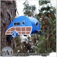 003.jpg STL file Cute Caravan Birdhouse 2.0!!! Woody!・3D printer design to download