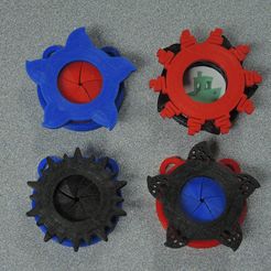 All 4, One Open Iris.JPG Free STL file Iris Pendant・3D printing model to download