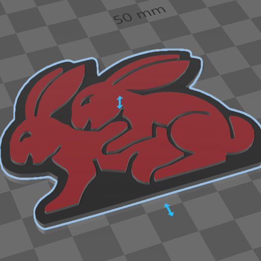 🐇 Rabbit Logo VW・ STL File for ・Cults